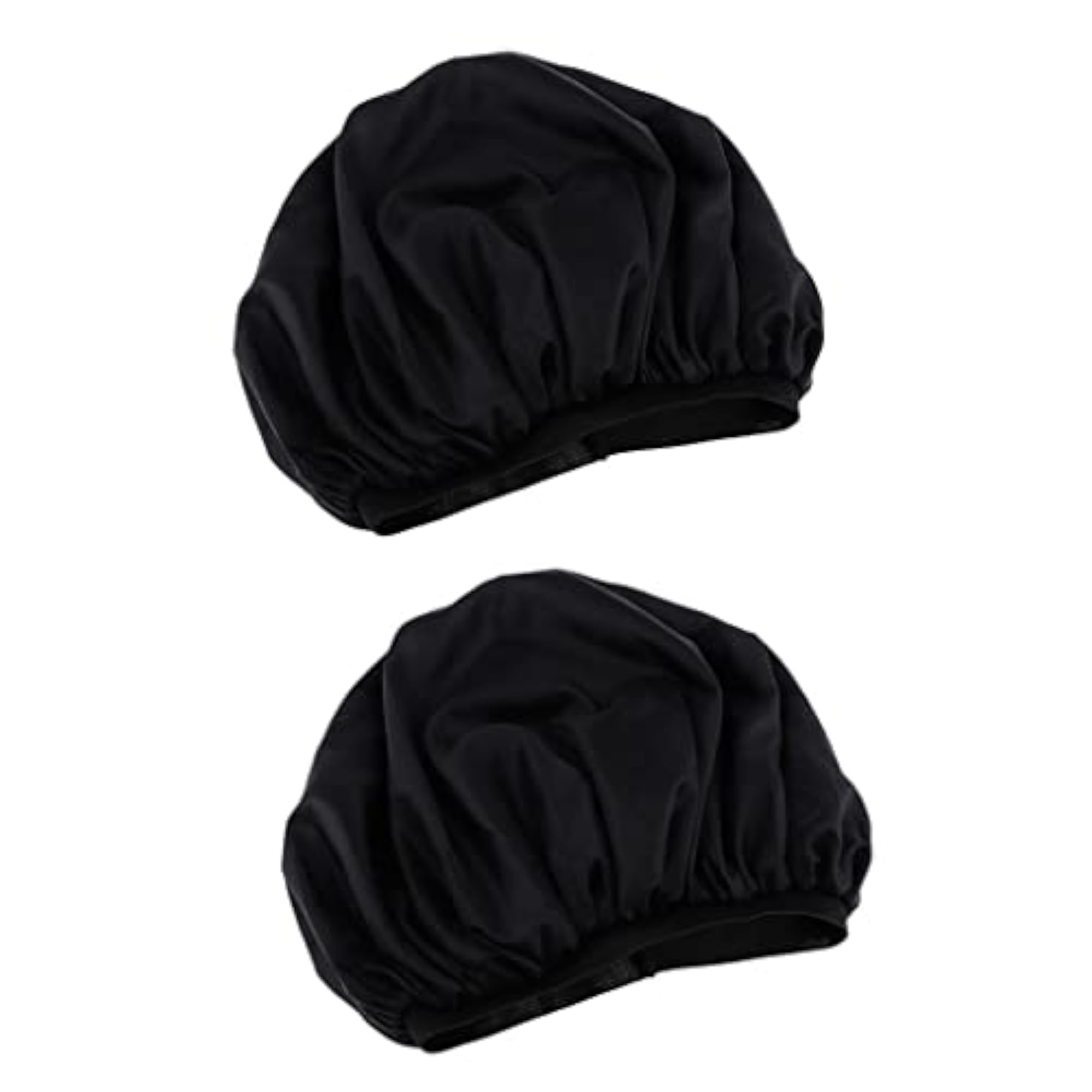 2pcs Lady Shower Caps, Waterproof Elastic Bath Hair Bonnets