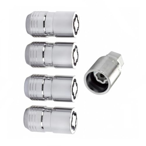 Image of McGard Wheel Lock Nut Set For Honda Civic /Passport 2018 2019 2020 | 4 Pack | Cone Seat | M14 x 1.5 | 21mm & 22mm Dual Hex | 1.639in. Length | Chrome