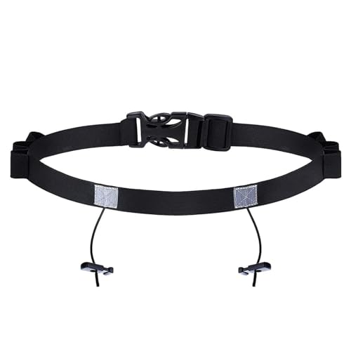 Kiuiom Cinturón para Correr,Número De Competición De Triatlón,Cinturón Deportiva Impermeable,Cinturón Movil Running Belt,Cinturón para Número Porta Dorsal Maratones