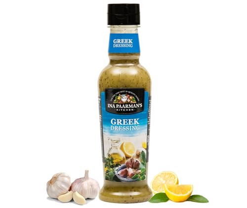 Ina Paarman | Greek Salad Dressing | 300ml | Award Winning | Lemon | Garlic | Olive Oil | Pairs with Salads, Grilled Halloumi, Grilled Chicken | Rich Texture | Marinade | Greek Salad Dressing