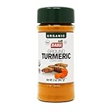 Badia Organic Turmeric Powder, 2 oz – Rich in Curcumin, Perfect for Cooking, Smoothies & Wellness
