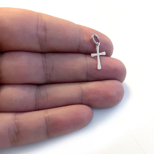 Jewelry Affairs 14K Gold High Polished Beveled Cross Pendant, 18x11mm4