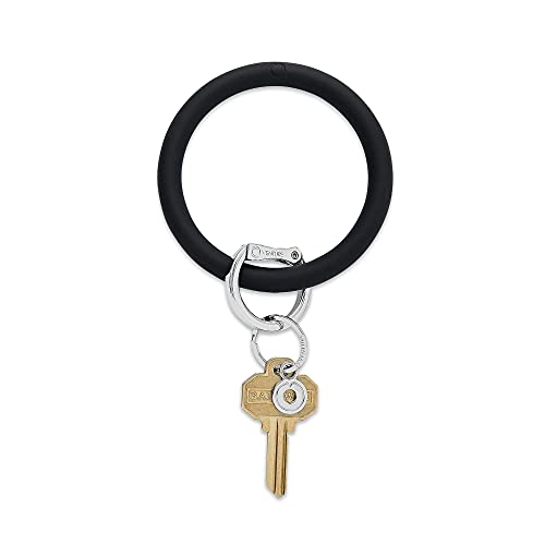 Oventure, The Original Bracelet Keychain, Silicone Big O Key Ring - Back in Black