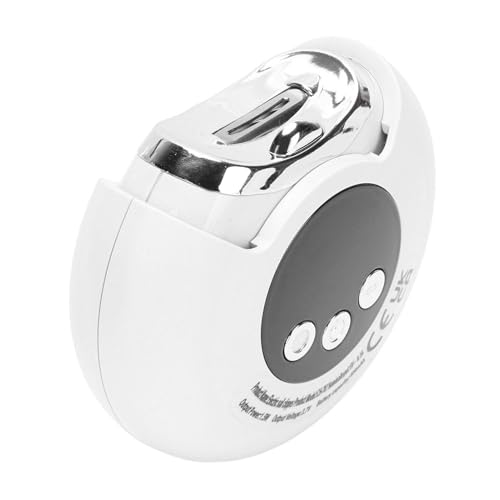 Electric Nail Clipper, Electric Nail File, Automatic Nail Trimmer with LED Light & Clip Storage, USB Rechargeable for Baby, Kids, Adults, Seniors (White)