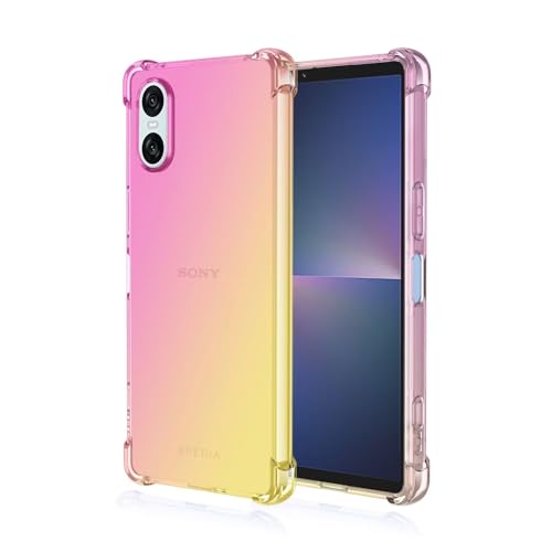 EASSGU Coque pour Smartphone, Compatible with Sony Xperia 10 VI (Sixth Generation) - Or Rose