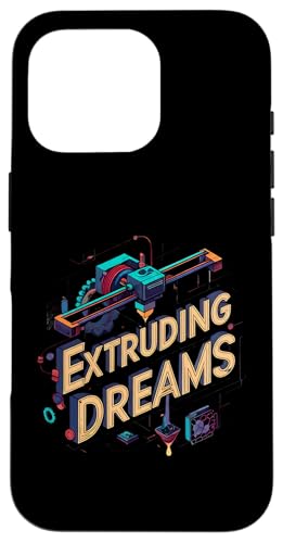 Extruding Dreams 3D Printer Maker Hobbyist スマホケース iPhone 16 Pro 用