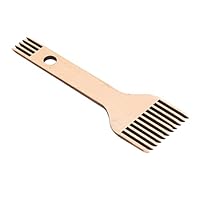 Webstuhl Kamm, Webmaschine, Gobelin Gabel, Kamm Zubehör, Buche, Zweiköpfiger Holz Webstuhl Kamm, Holz Hartholz