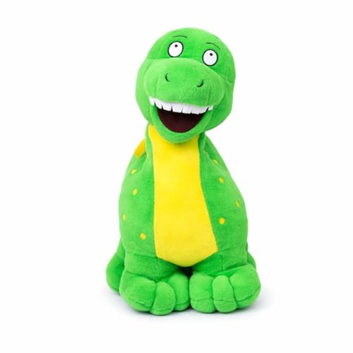 Image of 30 CM Dinosaur Soft Toy |Cartoon Green Plush Stuffed Animal | Cute Cuddly Dino Teddy for Kids and Babies | Small Huggable Soft Toy Birthday Gift for Boys and Girls | Baby Plush Toy Stuff Toy