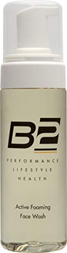 B2 Performance Active Foaming Face Wash, Cleanses & Purifies, Fragrance Free, For Sensitive Skin, Organic Hemp Extract