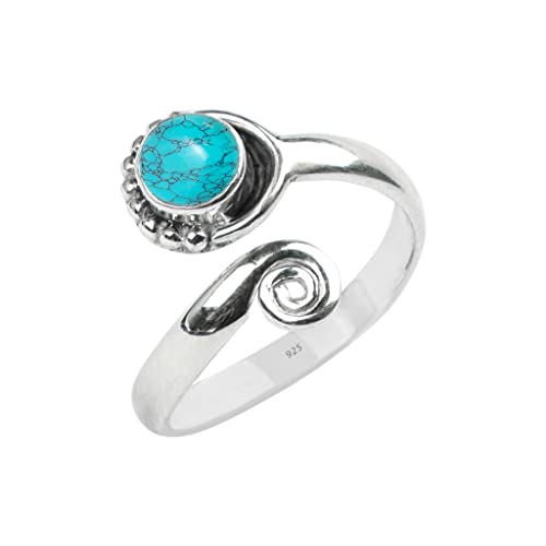 Turquoise Stone Toe Ring 925 Sterling Silver Feet Body Jewellery Handame Toe Ring Gemstone Adjustable Toering For Girls Women Gift Jewellery #TOP1