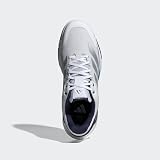adidas Mezczyzni Crazyquick Boost Padel Shoes, ftwr white/silver met./dark blue, 44 2/3 EU