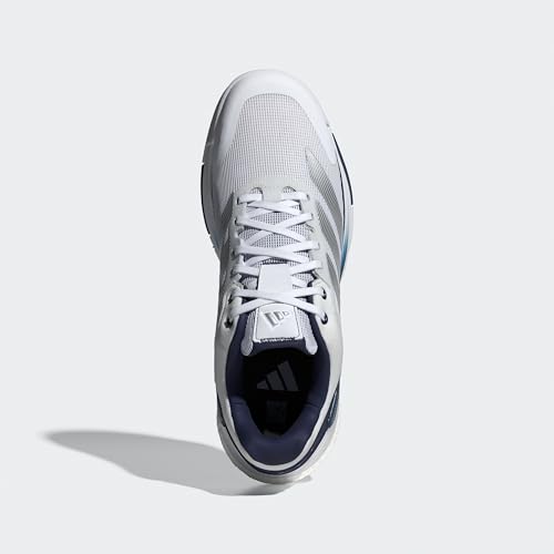 adidas Herren Crazyquick Boost Padel Shoes, FTWR White/Silver met./Dark Blue, 39 1/3 EU – Ansicht 4
