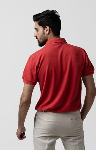 Image of Men's & Boys' Pure Cotton Polo T-Shirt - Half Sleeves, Regular Fit, Solid Plain Classic Polo Collar | Casual & Sportswear