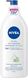 NIVEA Aloe 72H Hydration Body Lotion, Hyaluronic Acid & Aloe Vera, 625mL