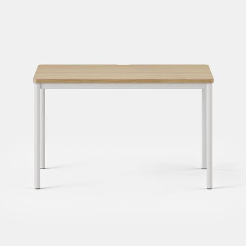 Image of Branch Daily Desk, Functional at Home Office Desk with Effortless Assembly | Timeless Design, Rounded Corners, and Built-in Cable Notch, 36 inch W x 28.5 inch H x 24 inch D, Woodgrain Work Table