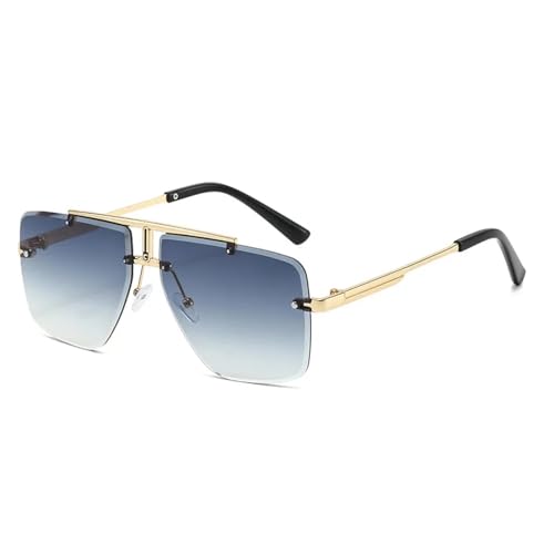 Lunettes de soleil rétro style punk cool avec monture métallique fine