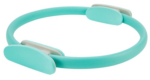 Pilates Ring 15 Inch Magic Circle Ring, Dual Padded Handles Pilates Rings Circle, Adjustable Yoga Ring, Strength, Flexibility, Body Toning, Pilates Fitness Equipment for Home Gym Exercise Green