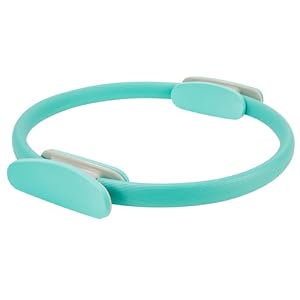 Pilates Ring 15 Inch Magic Circle Ring, Dual Padded Handles Pilates Rings Circle, Adjustable Yoga Ring
