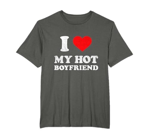 Y2K I Heart My Hot Boyfriend Outfit Y2K I Love My Hot BF T-Shirt