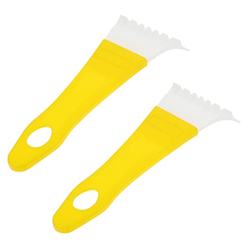 Balacoo Easy to Use Car Window Deicing Shovel 2pcs Plastic Snow Shovel Windshield Frost Remover Store Anywhere