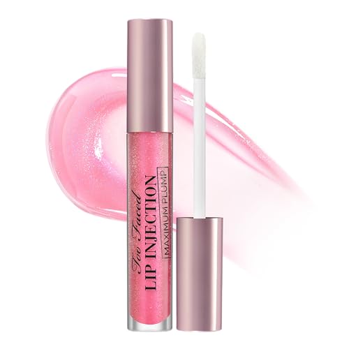 Too Faced Lip Injection Lip Plumper | Hydrating Lip Gloss for Fuller-Looking Lips | Original, Maximum Plump, Cooling Gloss &amp; Plumping Click Formulas