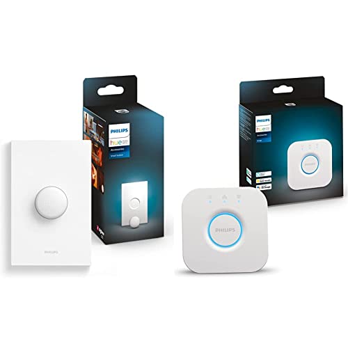 �y�Z�b�g�����zPhilips Hue(�t�B���b�v�X�q���[) �X�}�[�g�����R�� �X�}�[�g�X�C�b�` �X�}�[�g�d�� ���� ���F �X�}�z�ŉ��u���� Alexa �Ή� Hue �X�}�[�g�{�^�� + Hue �u���b�W