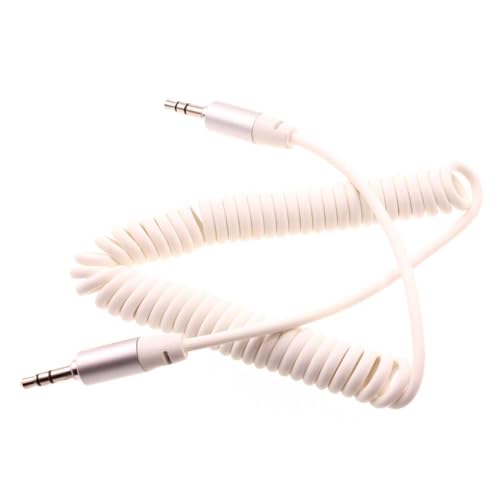 Cable auxiliar en espiral 3.5mm para auto y moto G Stylus