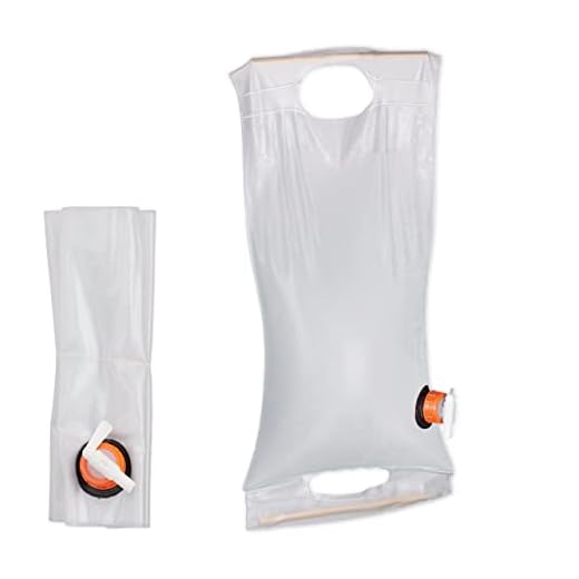 Relaxdays Bidón Plegable para Agua, 10 L, Garrafa con Grifo, Inocuo, PVC, Transparente