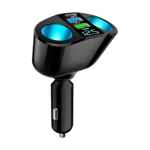 BFRDGE Caricabatterie Auto, per Audi A5 S5 Sportback 2017-2020 Doppia Porta, Caricabatterie rapido QC3.0 Type-C 20W PD Doppio USB, Accessori Accendisigari