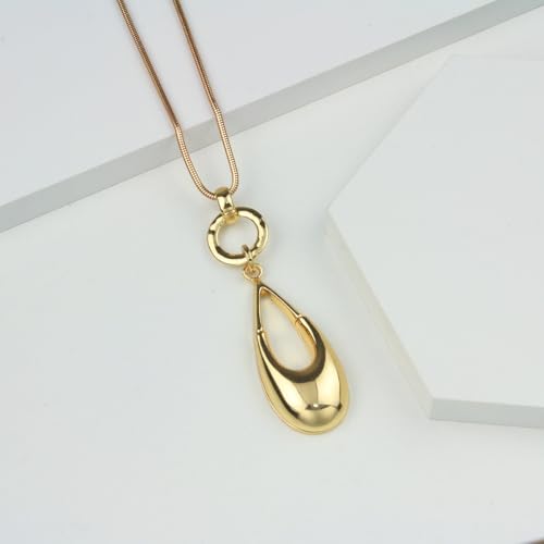 Long Sweater Necklaces for Women Elegant Waterdrop Pendant Layered Y Statement Bohemian Chain Necklace with Gifts Box Fashion Jewelry2