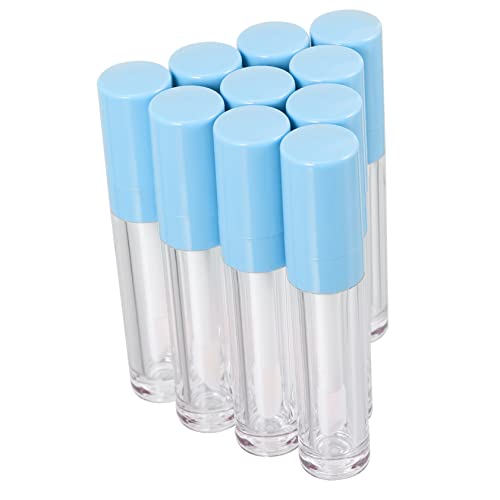 Ipetboom 10 Piezas Botella De Brillo De Labios Tubo De Aceite De Labios Brillo De Labios Voluminizador Kit De Labios Bomba Brillo De Labios Brillo De Labios Esencia Blue El Plastico