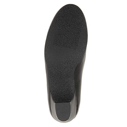 Brinley Co. Womens Soren Classic Faux Leather Comfort-Sole Heels Black, 8 Regular US4