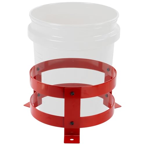 SPARKWHI 5 Gallon Bucket Holder 12 Inch Diameter, Bucket Holder Rack for RV, Truck, Cart, UTV, Landscape Trailer