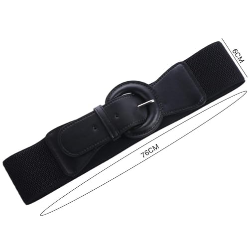 Vintage Belt for Women, Elastic Outfits Wide Waist Belt, Pu Leather Corset Belt, Waist Corset Slimming Waistband for Women4
