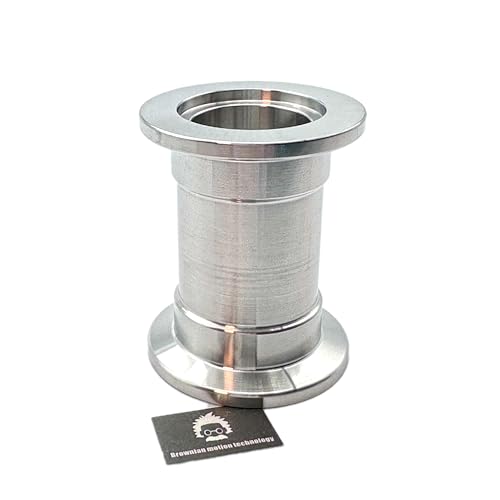 Image of bmotiontech Full Nipple with KF25 NW25 Flange Straight Tube, non-welding parts, high vacuum integrity (KF25 50mm, Pack of 2 pcs)