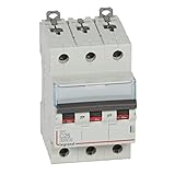 Legrand 407861E, Interruptor Automático Magneto Térmico, 3P, 25A, Curva C, 10 kA, 3 módulo, DX3