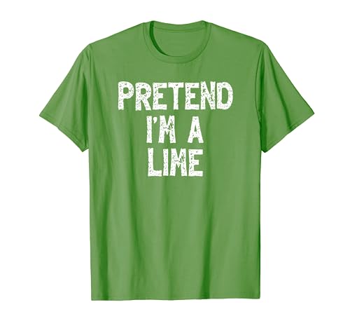 Disfraz divertido de Halloween de Pretend I'm a Lime Camiseta