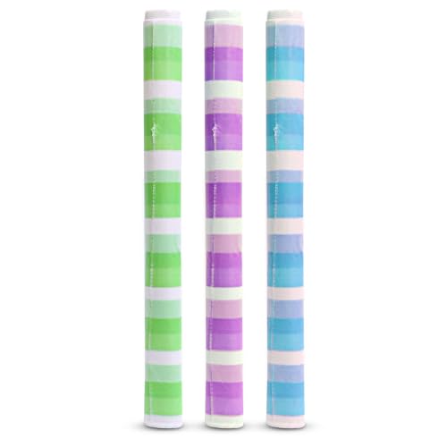 SNH Packing 3 Pack Sufra Roll Anti-Bacterial HDPE Disposable Table Sheet Plastic Table Cloth Printed Sufra Roll 0.5kg Assorted Colors Perforated Reusable Dining Table Cover