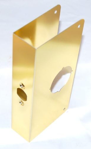 Ultra Hardware 59020R1 Door Reinforcer, Polished Brass, 1-3/4" X 2-3/4" X 9"
