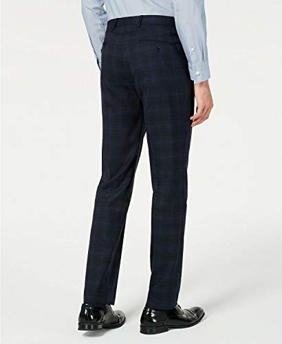 Calvin Klein Men's Slim-Fit Wool Blend Suit Pants Navy 34 x 322