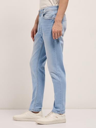 Image of THE BEAR HOUSE Men's Cotton Washed Slim Fit Jean