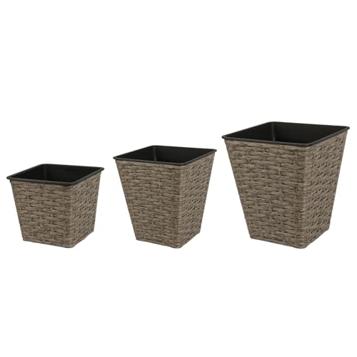 Pots de fleurs avec insert pour décoration de jardin intérieur extérieur