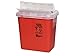 Covidien S2gh100651 Biohazard Sharps Container W/Clear Drop Lid 2 Gallon Red