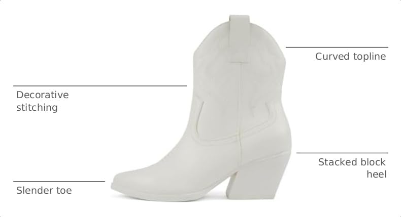Image of Soda inchBLAZING inch ~ Women Western Bootie Pointe Toe with Low Heel (Wide Fit Available)