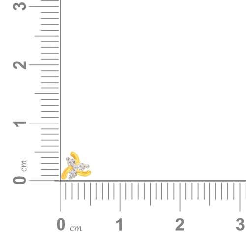 Malabar Gold & Diamonds Yellow Gold Nose Pin for Women 22 k | 22k BIS Hallmark (916) Nose Stud for Women and Girls with Piercing - Image 4