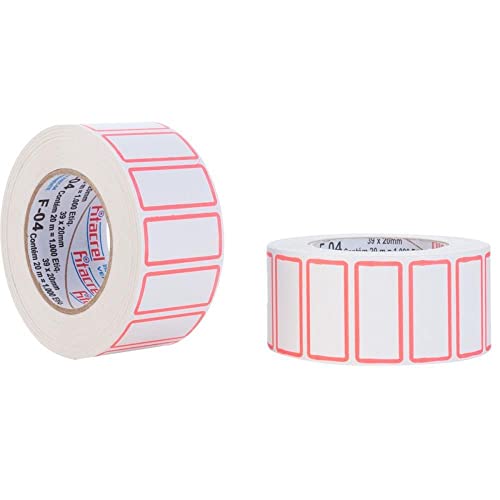 Etiqueta Para Preço, Fitacrel, F-04, 39x20mm, Rolo com 1000 Etiquetas