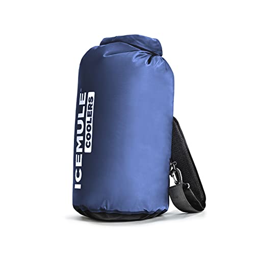 IceMule Bolsa térmica macia azul marinho de 20 litros, à prova d'água e flutuante