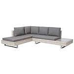 Patioco Lanciano Lounge-Set Rattan Grau-Beige
