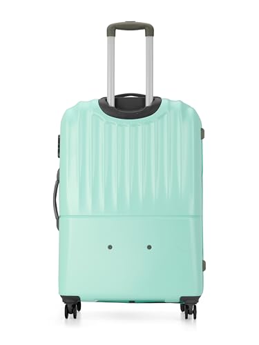 Image of Genie Palm Plus 76cm Trolley Bag, Hard Side 8 Wheel Carry on Luggage - Fresh Mint, Travel Bag for Women