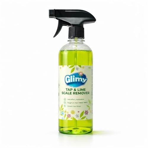 Image of Tap & Limescale Remover Spray 500 ml | Hard Water Stain Cleaner for Bathroom Taps Shower & Sink | Removes Limescale, Soap Scum & Rust Marks | Streak-Free Shine, Multi-Surface Cleaning Spray